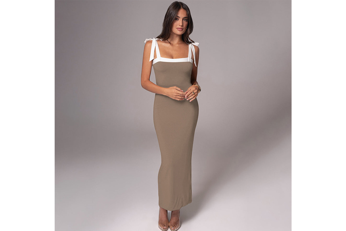 **Reversible Slim Fit Maxi Dress**