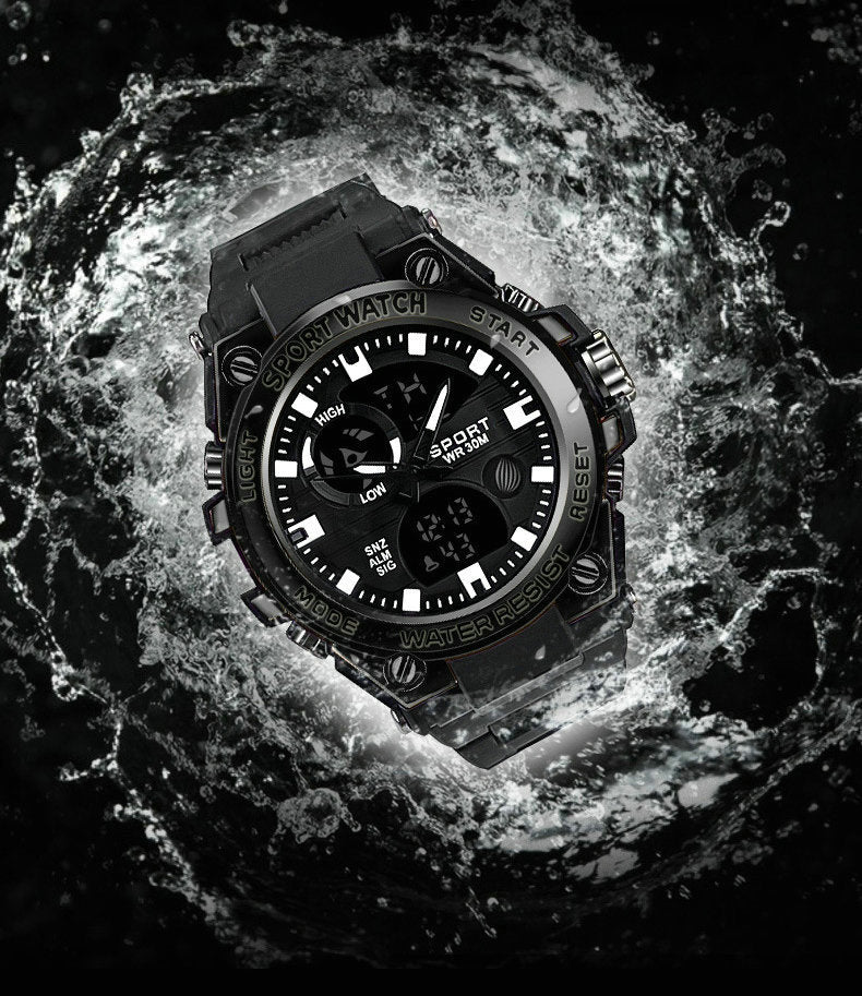 # Stylish Dual-Display Multifunctional Men's Sports Watch