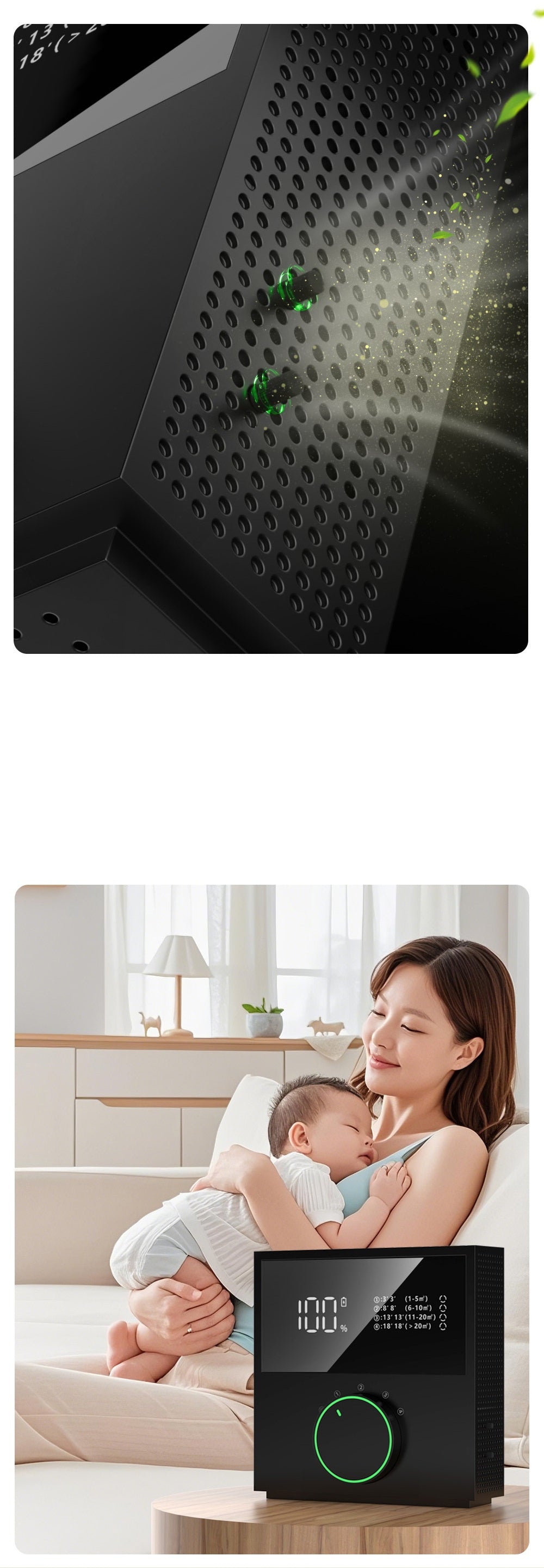 # Desktop Smart Negative Ion Air Purifier