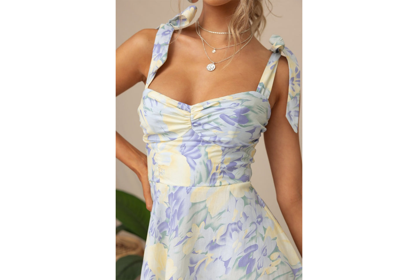 **Slipper Print Midi Dress**