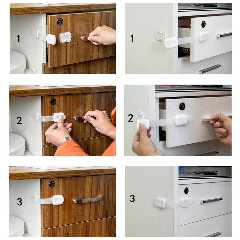 # Child Safety No-Drill Cabinet Locks