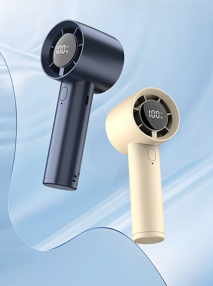 Handheld Digital Display Portable Fan