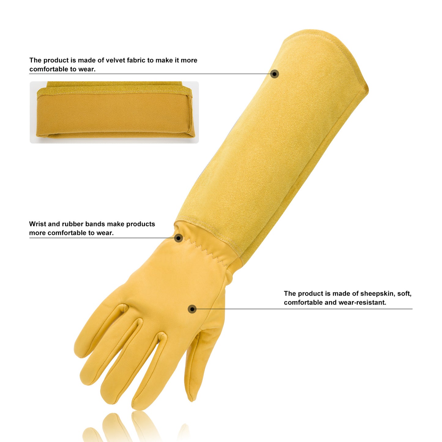# Long-Sleeve, Puncture-Proof Gardening Gloves