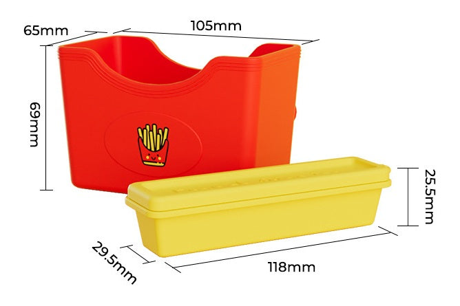 # French Fry-Shaped Silicone Ice Cube Mold