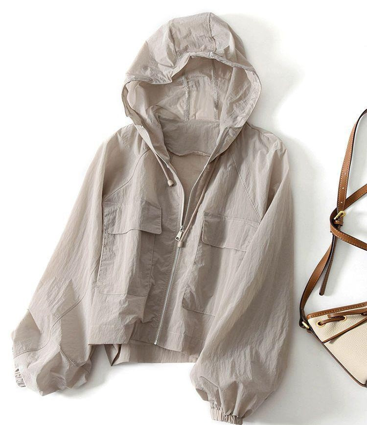 Women's Hooded Loose-fitting Thin Sun Protection Shirt