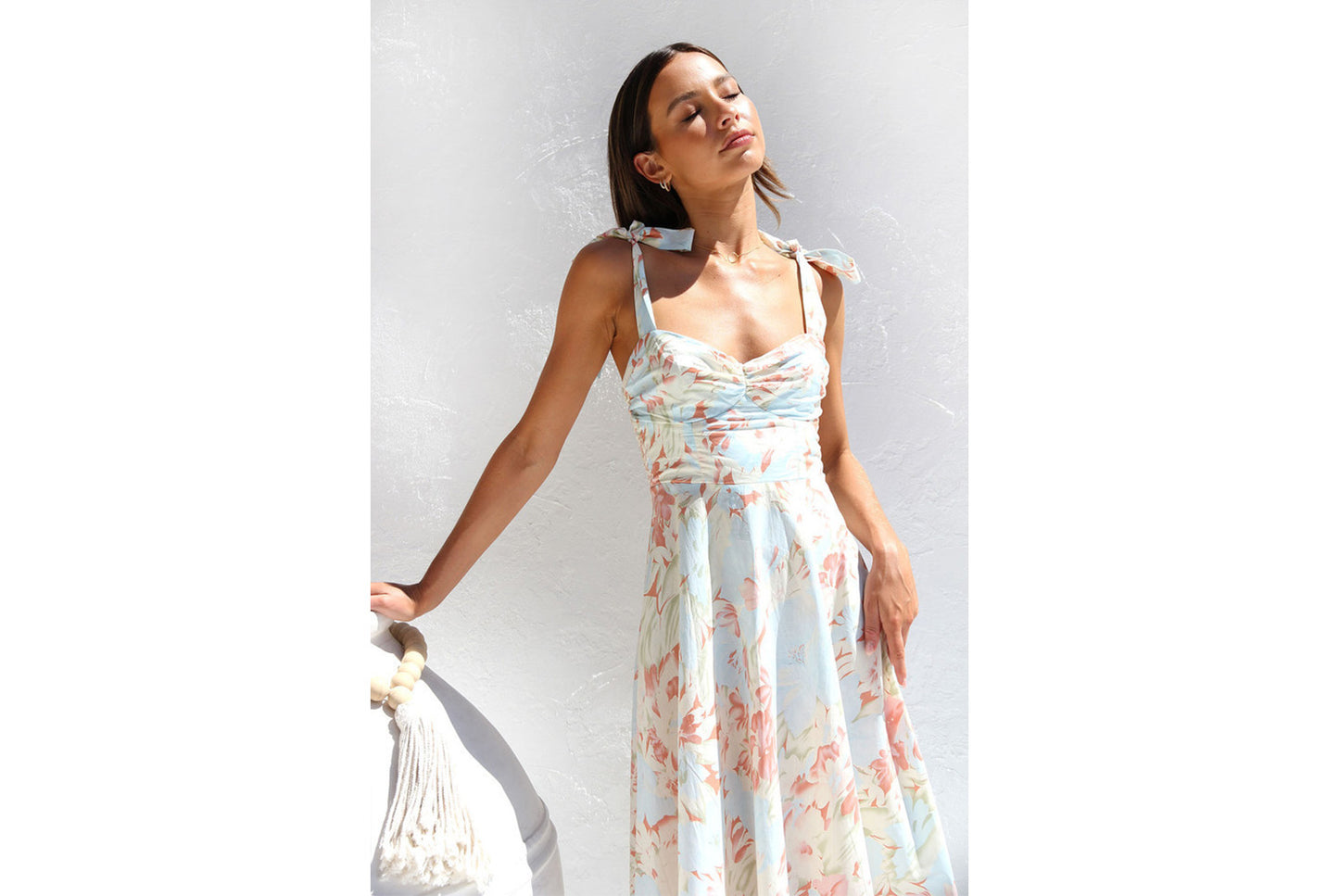 **Slipper Print Midi Dress**