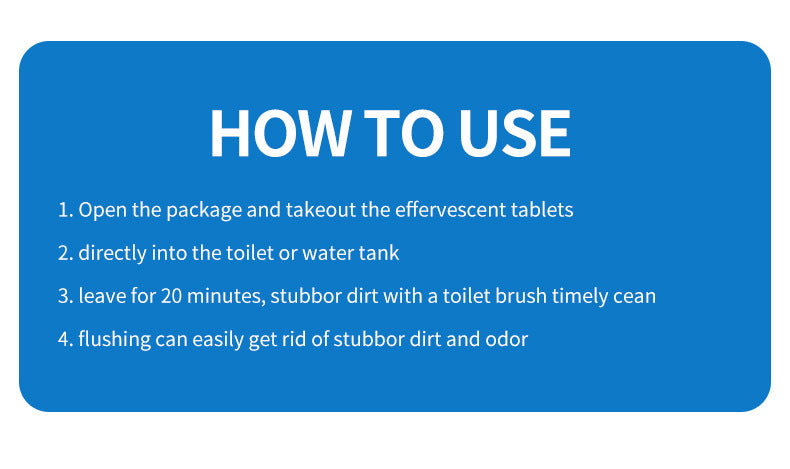 # Toilet Cleaning Effervescent Tablets