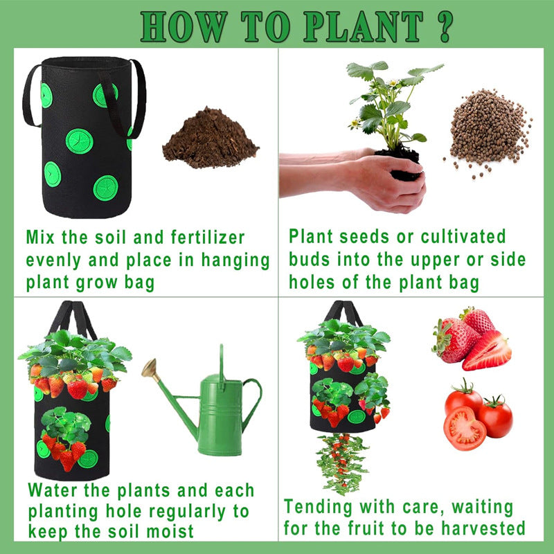 # Perforated Hanging Non-woven Fabric Planting Bags