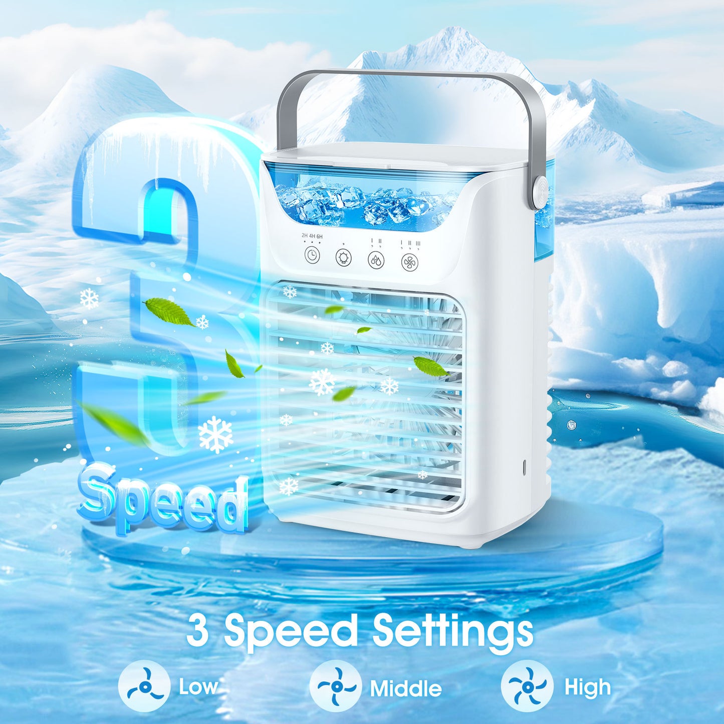 # Mini Desktop Air Cooler with Humidifier