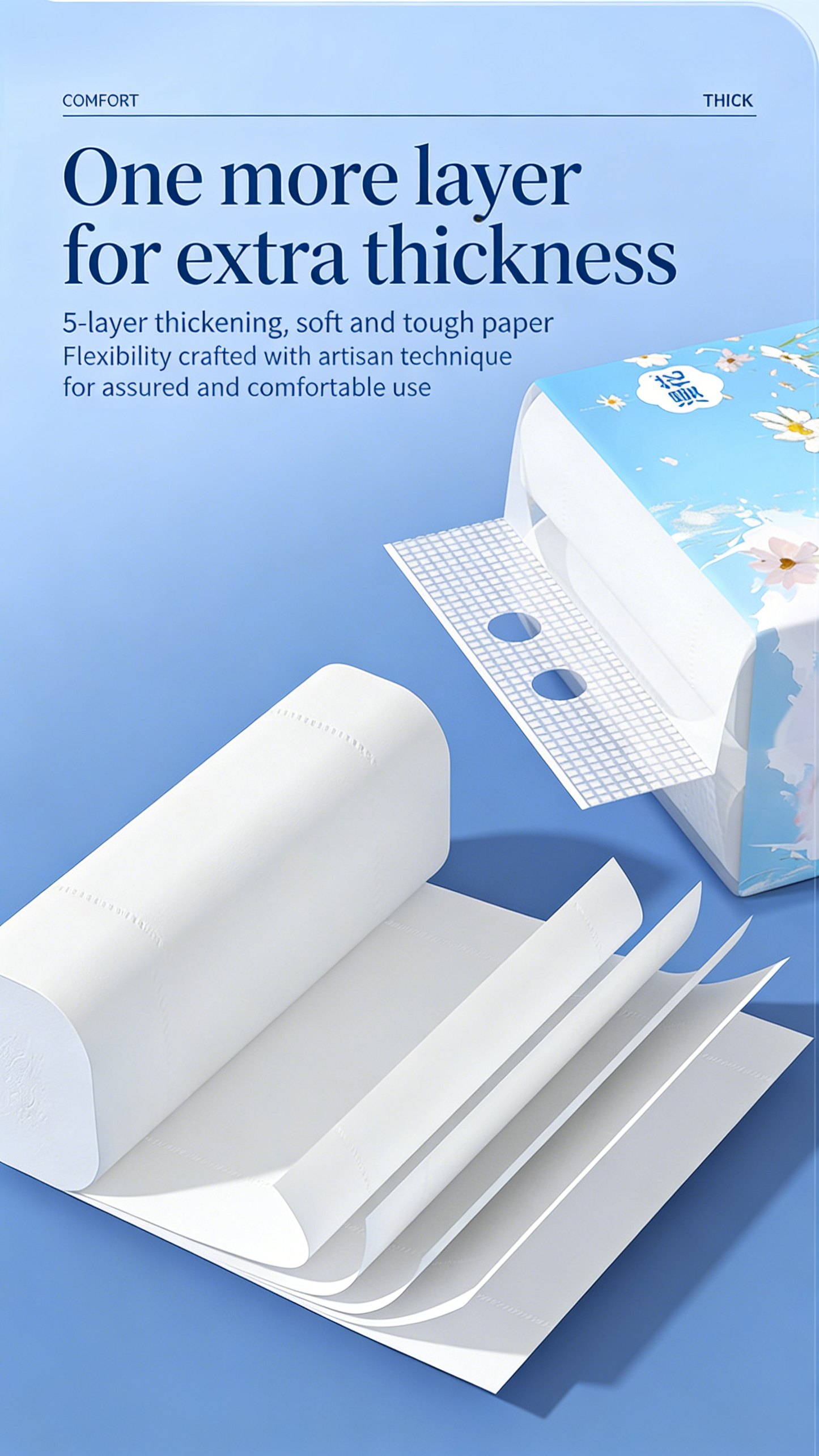 8-Roll Pack of Virgin Wood Pulp 5-Ply Coreless Toilet Paper