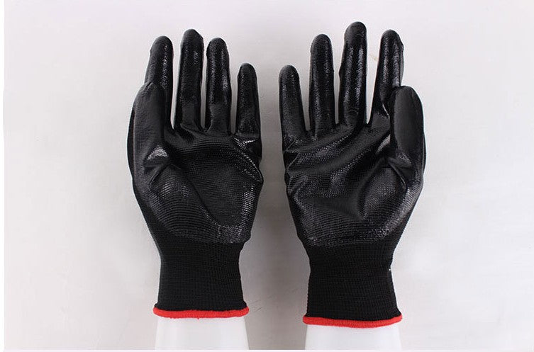 13-needle Nitrile Dipping Safety Gloves