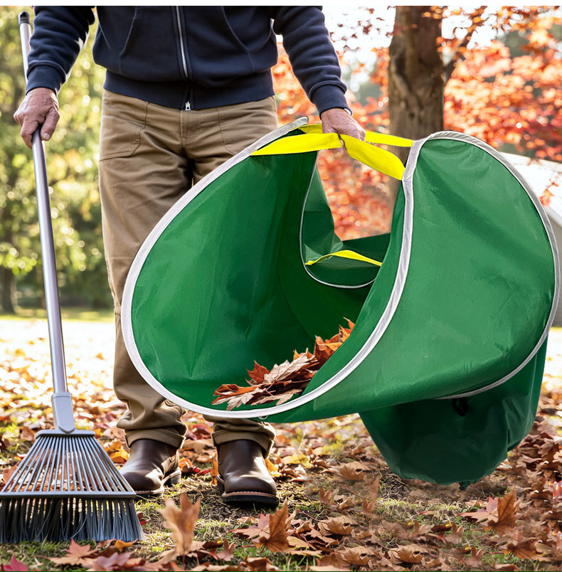 Portable Quick-Open Folding Leaf Bag