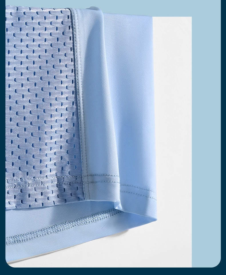 # Ice Silk Mesh Mid-Rise Men's Boxer Briefs