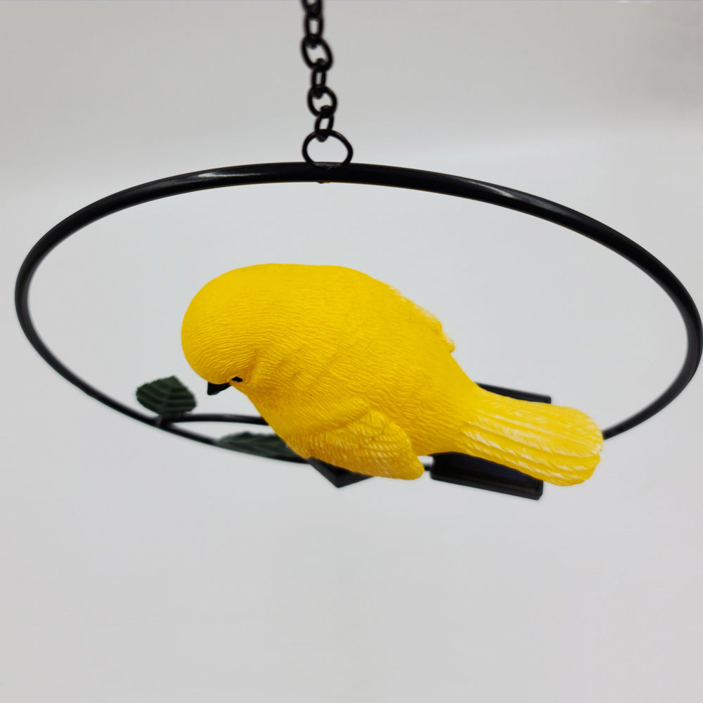 Solar-Powered Wrought Iron Hanging Garden Light