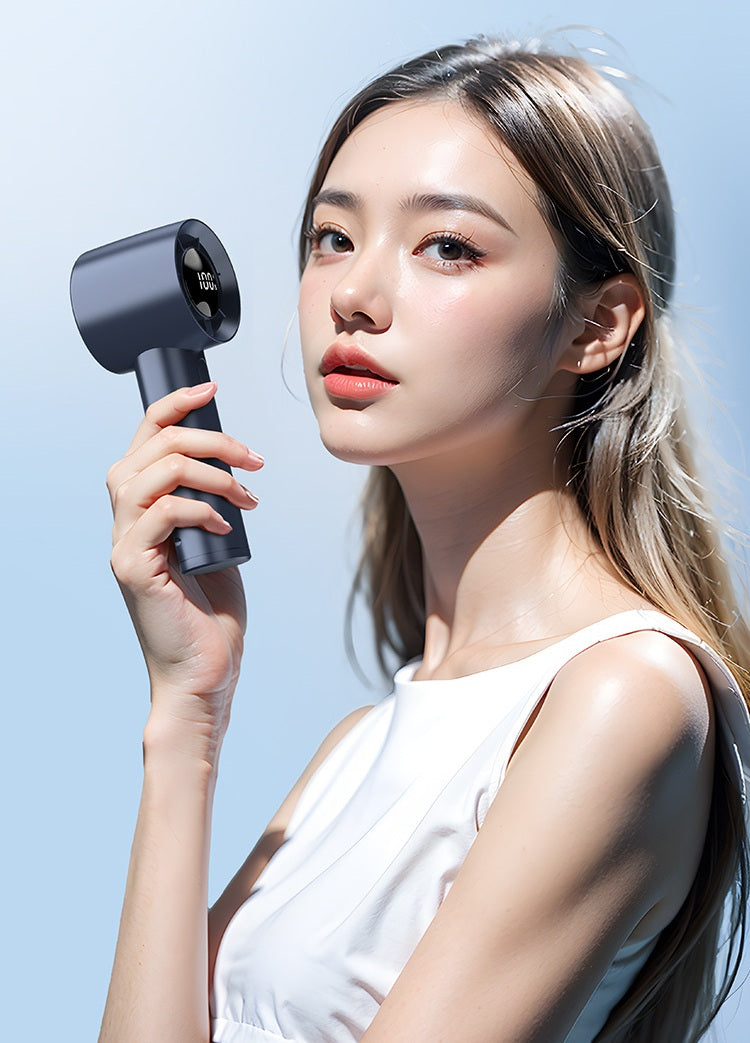 Handheld Digital Display Portable Fan
