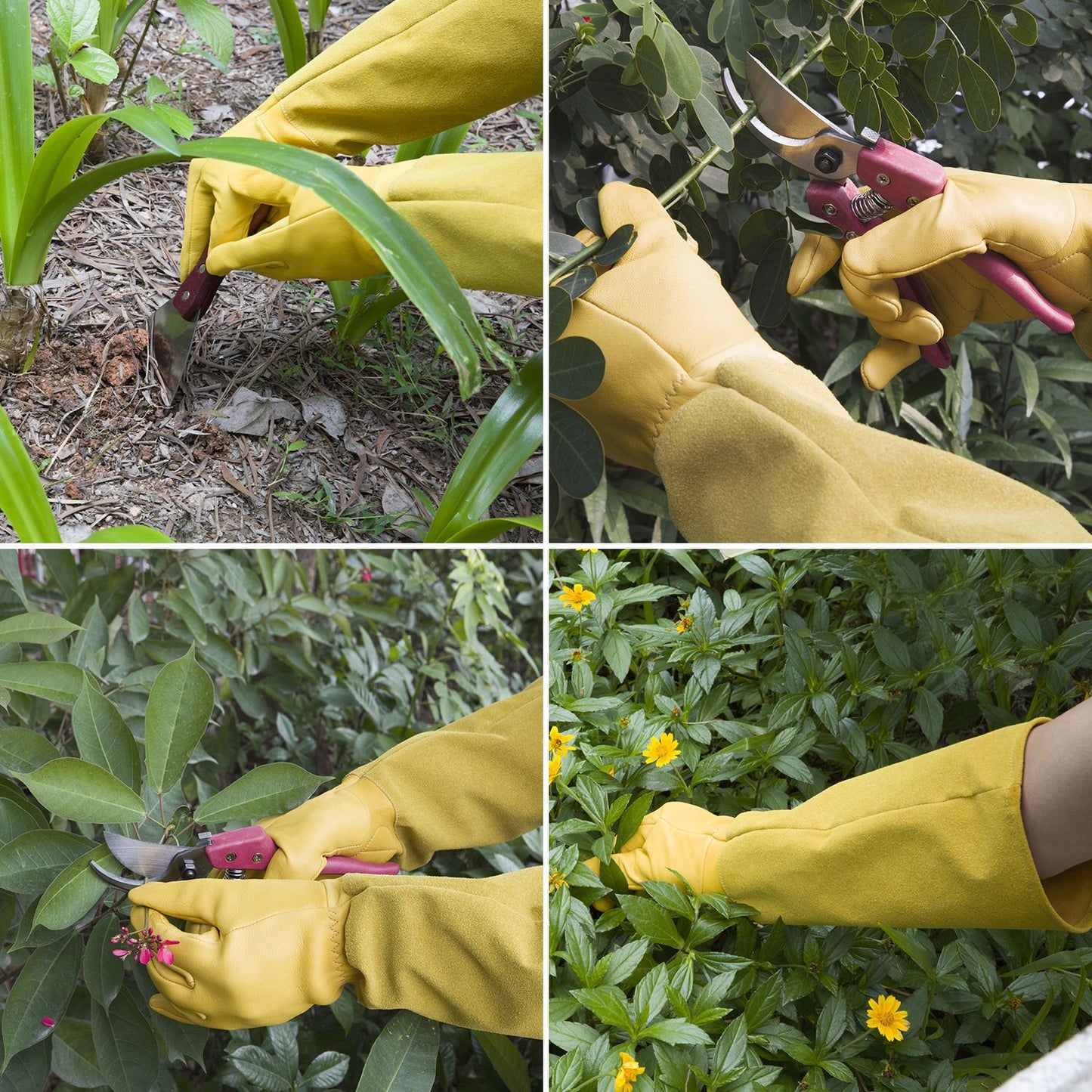 # Long-Sleeve, Puncture-Proof Gardening Gloves