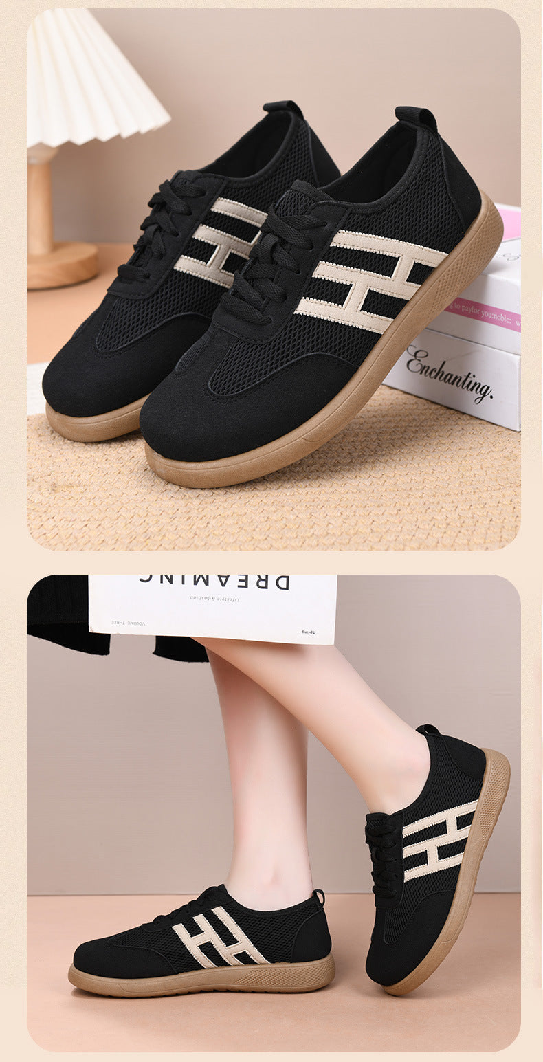 Breathable Mesh Soft-Soled Women's Cloth Shoes