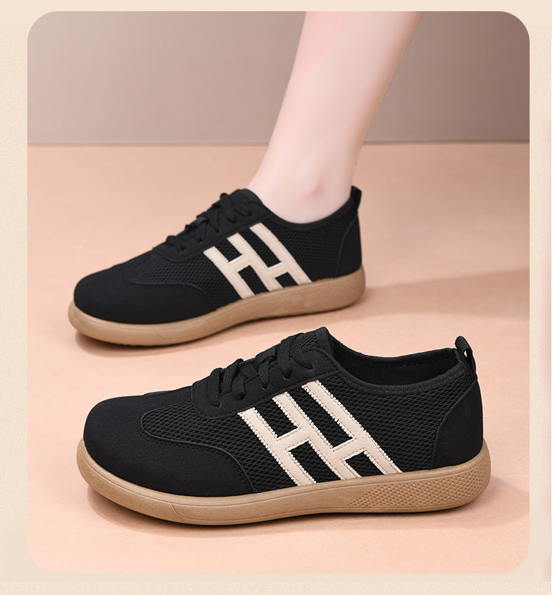 Breathable Mesh Soft-Soled Women's Cloth Shoes