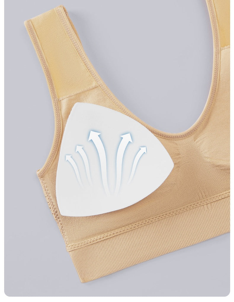 Mesh-lined Breathable Sports Bra