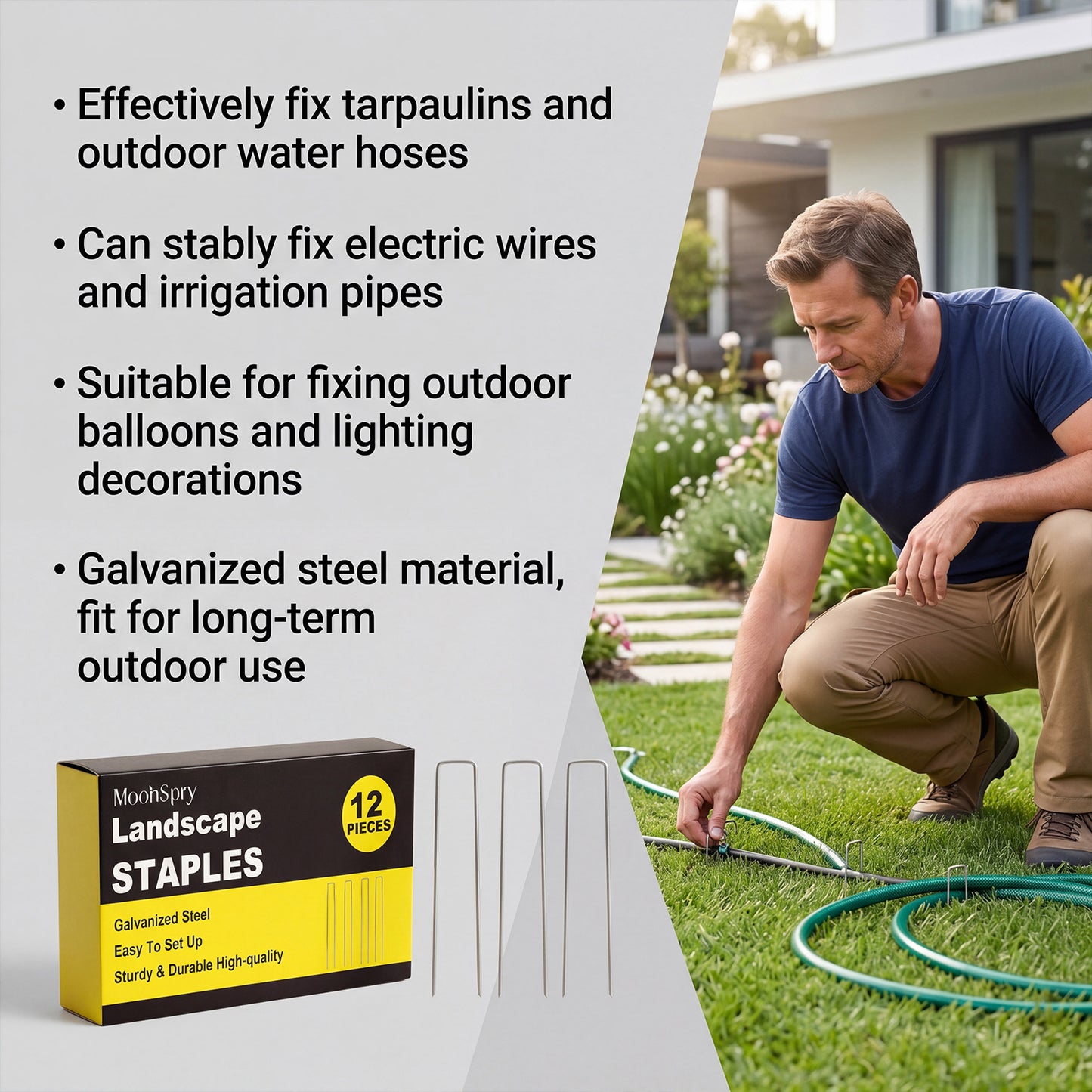 # Outdoor Multi-Purpose Galvanized Steel Landscape Pegs