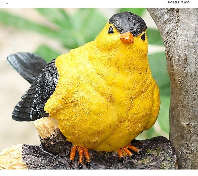 Simulated Bird Resin Garden Ornament