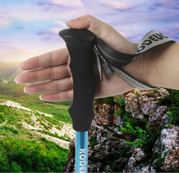 # Five-Section Folding Aluminum Alloy Hiking Poles