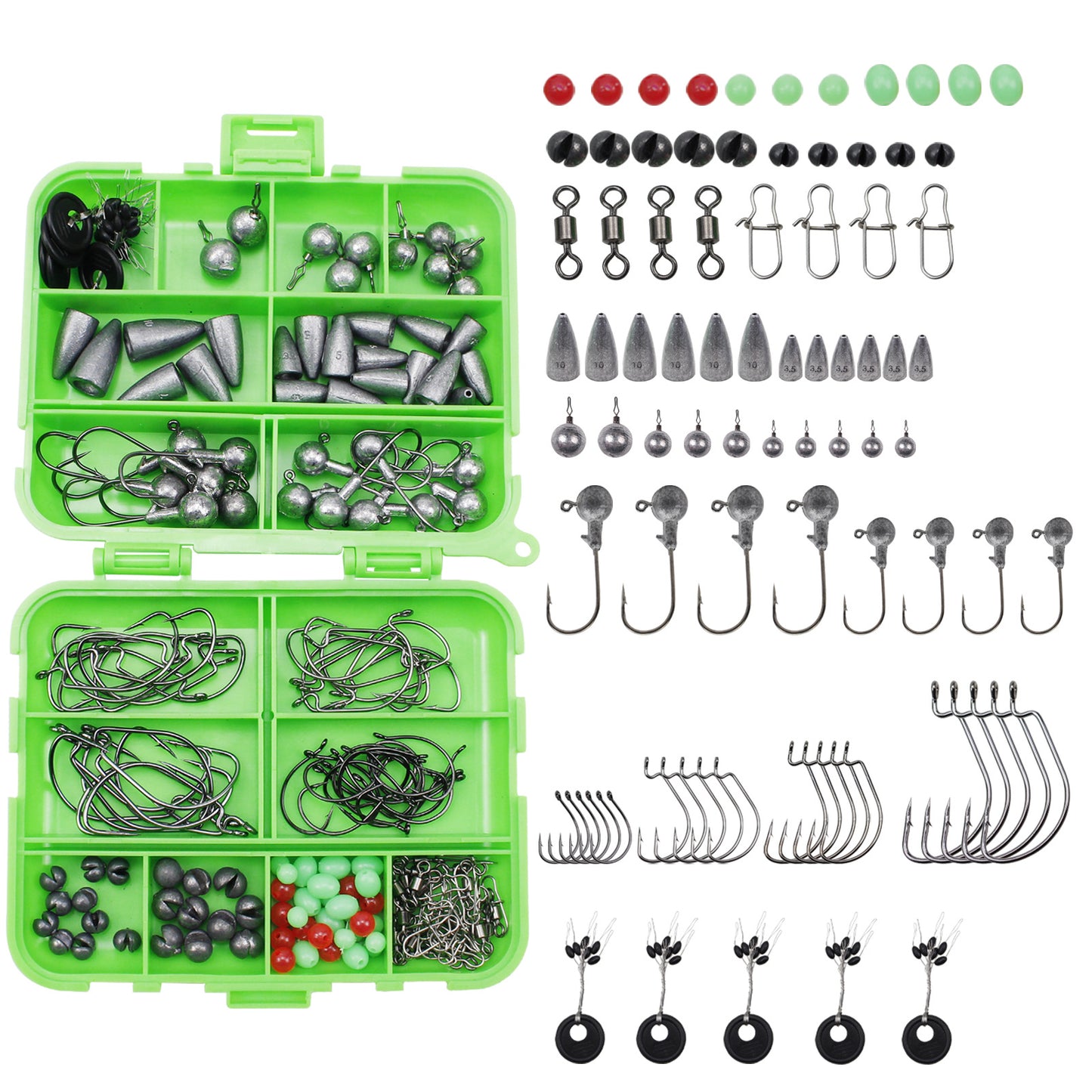 # 190-Piece Lure Fishing Tackle Set