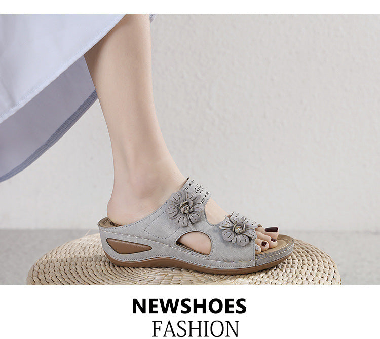 # Women's Plus Size Wedge Heel Casual Slippers