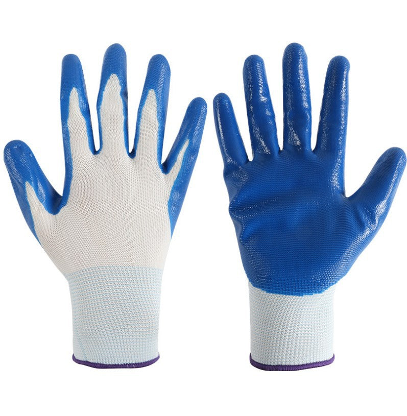 13-needle Nitrile Dipping Safety Gloves