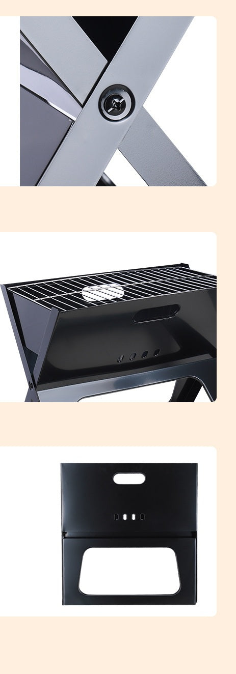 # X-Type Folding Outdoor BBQ Grill