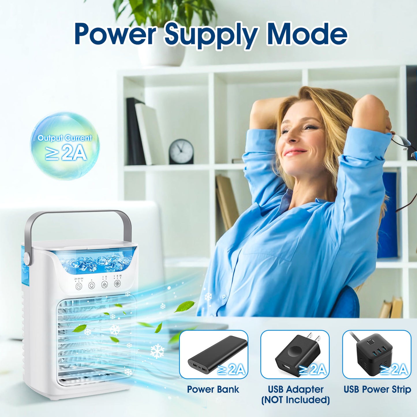 # Mini Desktop Air Cooler with Humidifier