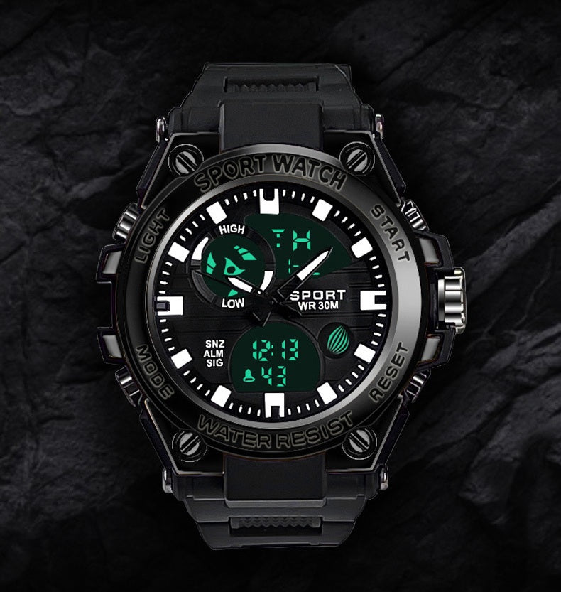 # Stylish Dual-Display Multifunctional Men's Sports Watch