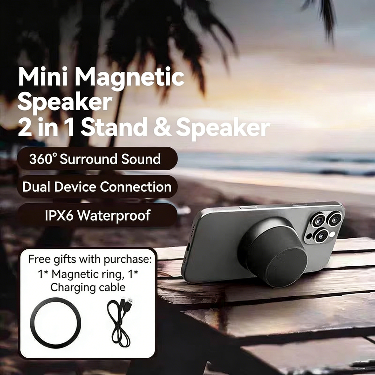 Magnetic Mini Bluetooth Speaker