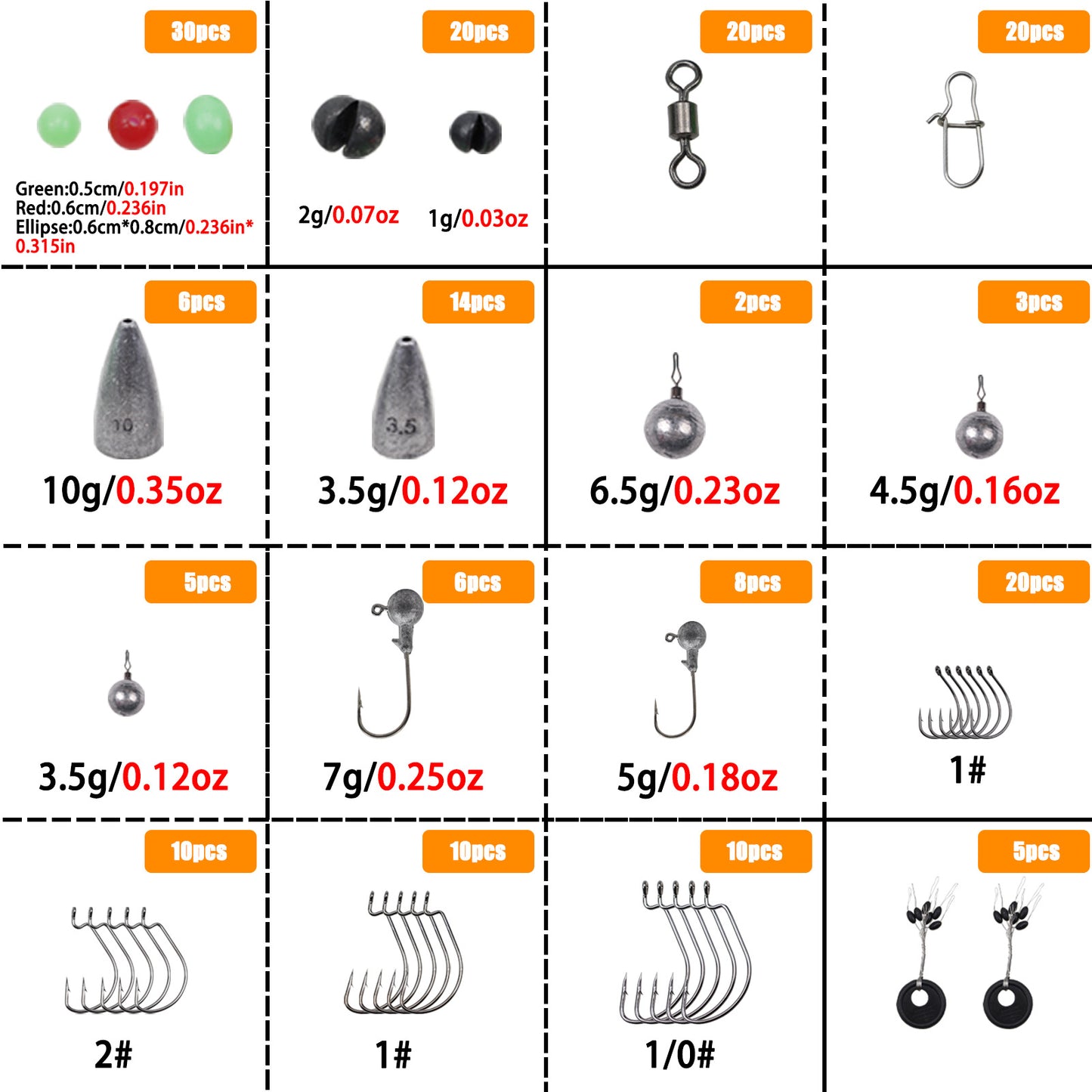 # 190-Piece Lure Fishing Tackle Set