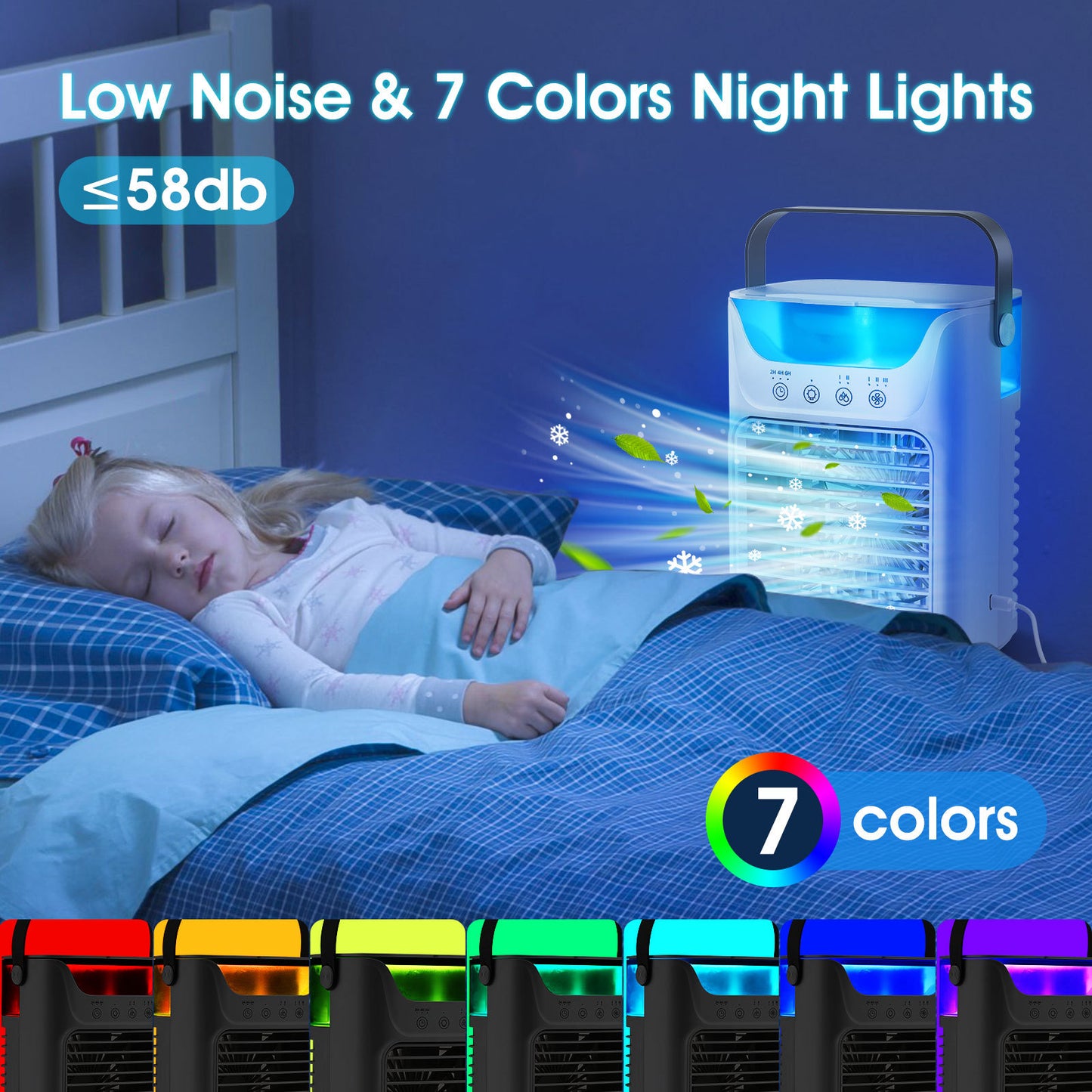 # Mini Desktop Air Cooler with Humidifier