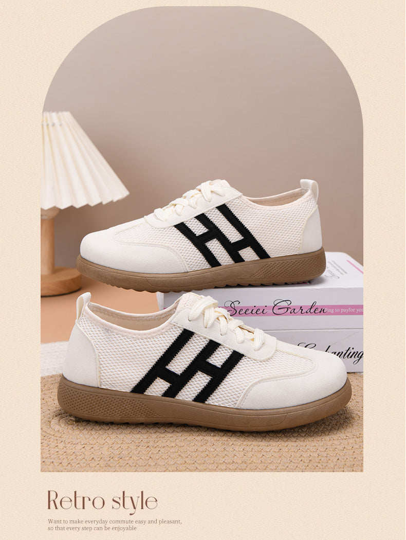 Breathable Mesh Soft-Soled Women's Cloth Shoes