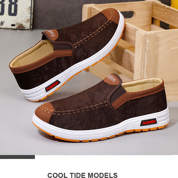 Men's Slip-on Casual Canvas Shoes with Rubber Sole