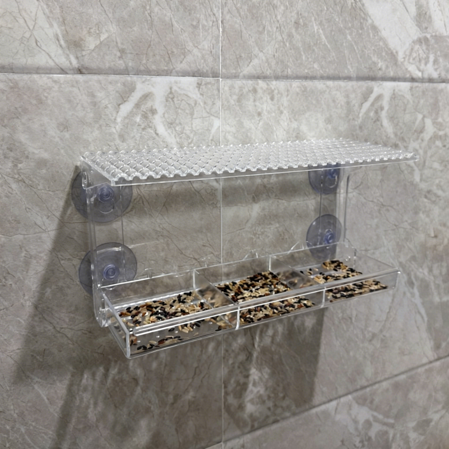 Outdoor Window-Style Transparent Bird Feeder