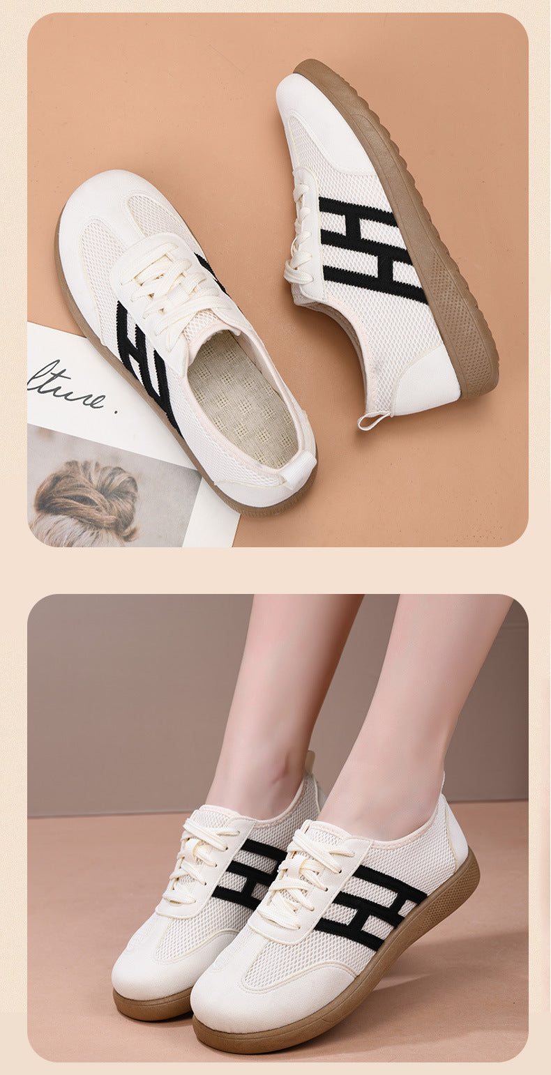 Breathable Mesh Soft-Soled Women's Cloth Shoes
