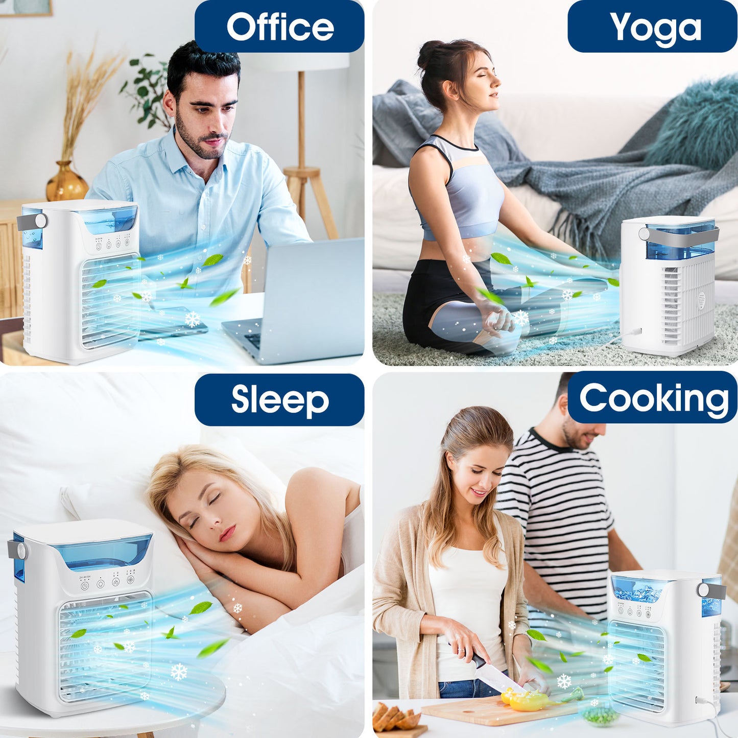 # Mini Desktop Air Cooler with Humidifier