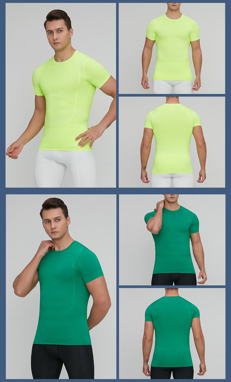 # Men's Tight-Fitting Quick-Drying Fitness Training T-Shirt