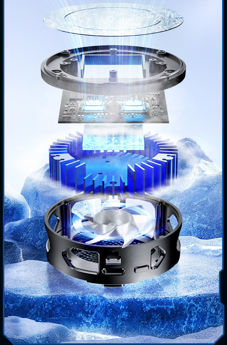 Magnetic Dual-Core Semiconductor Phone Cooler