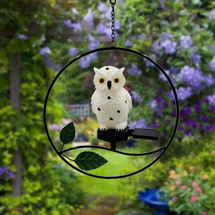 Solar-Powered Wrought Iron Hanging Garden Light