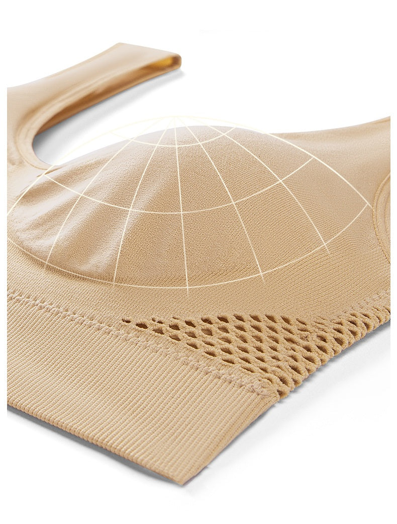 Mesh-lined Breathable Sports Bra