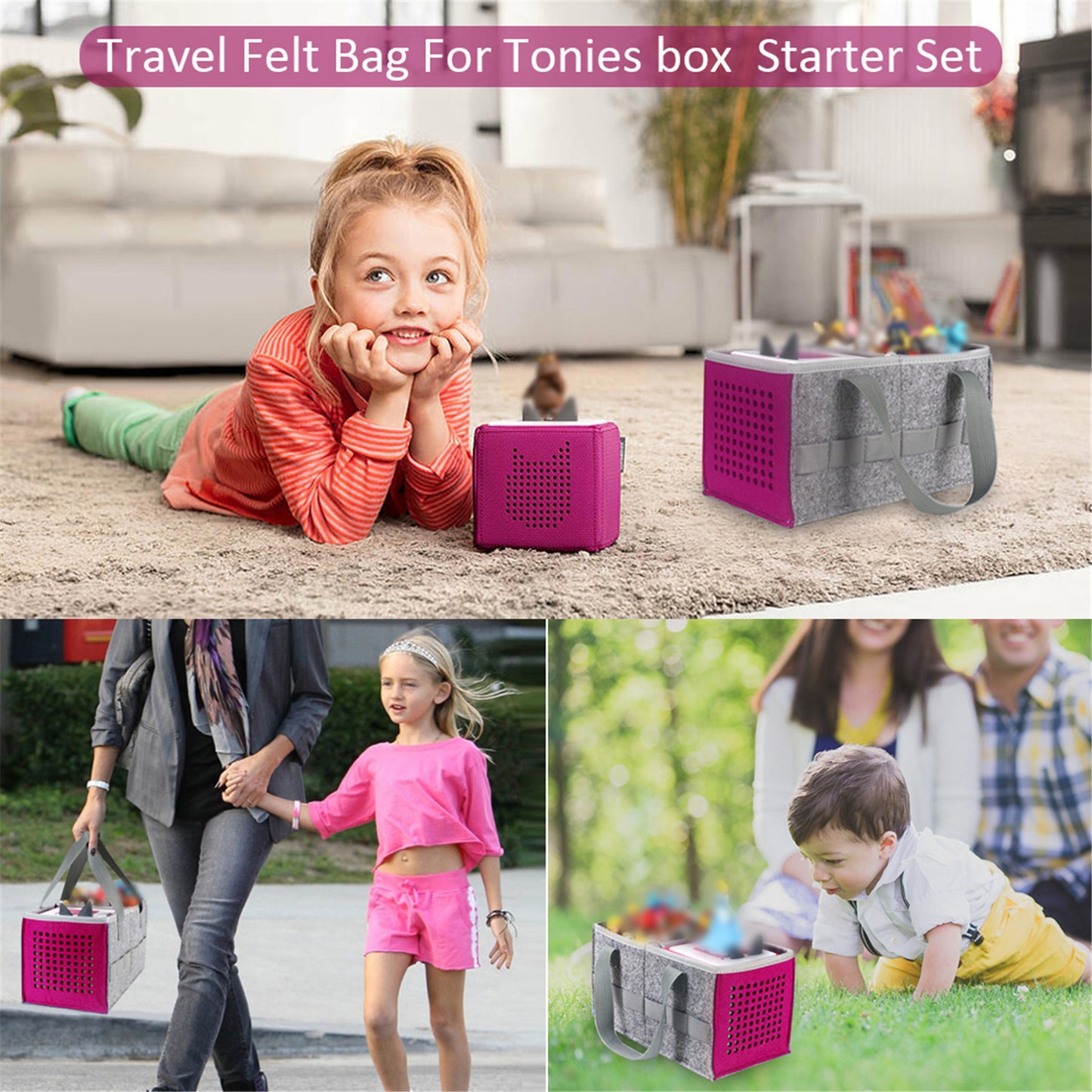 # Felt Speaker Storage Bag