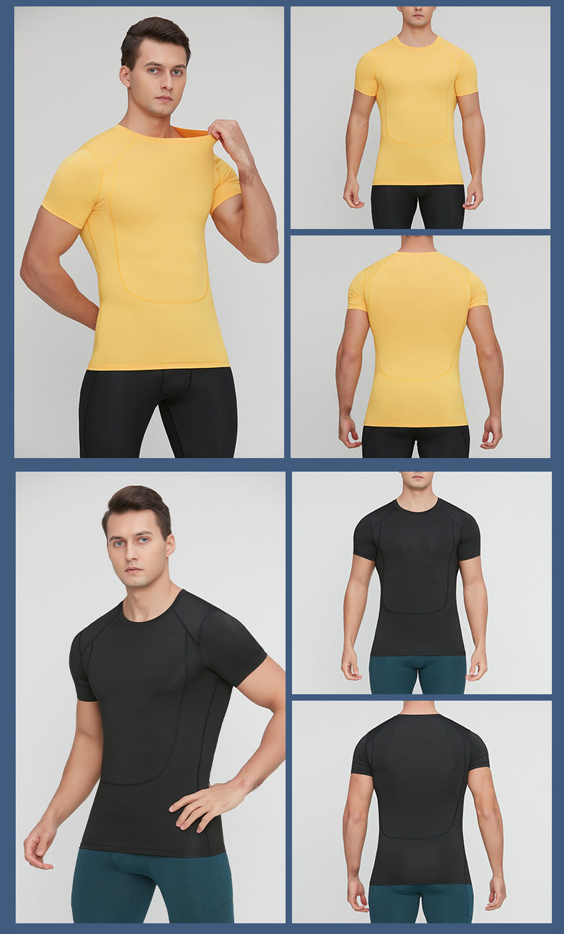 # Men's Tight-Fitting Quick-Drying Fitness Training T-Shirt