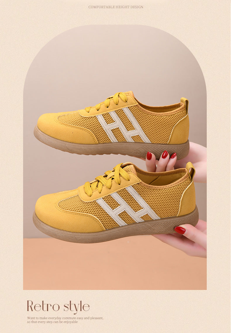 Breathable Mesh Soft-Soled Women's Cloth Shoes