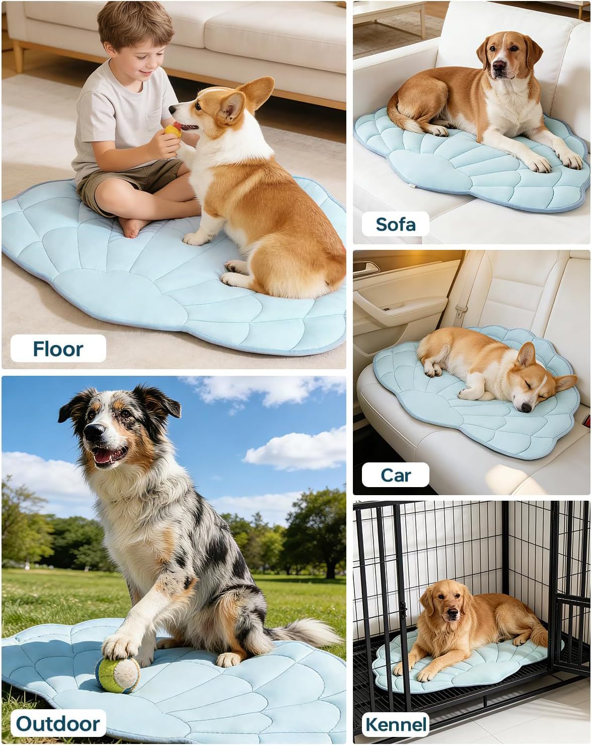 # Shell-Shaped Pet Cooling Mat