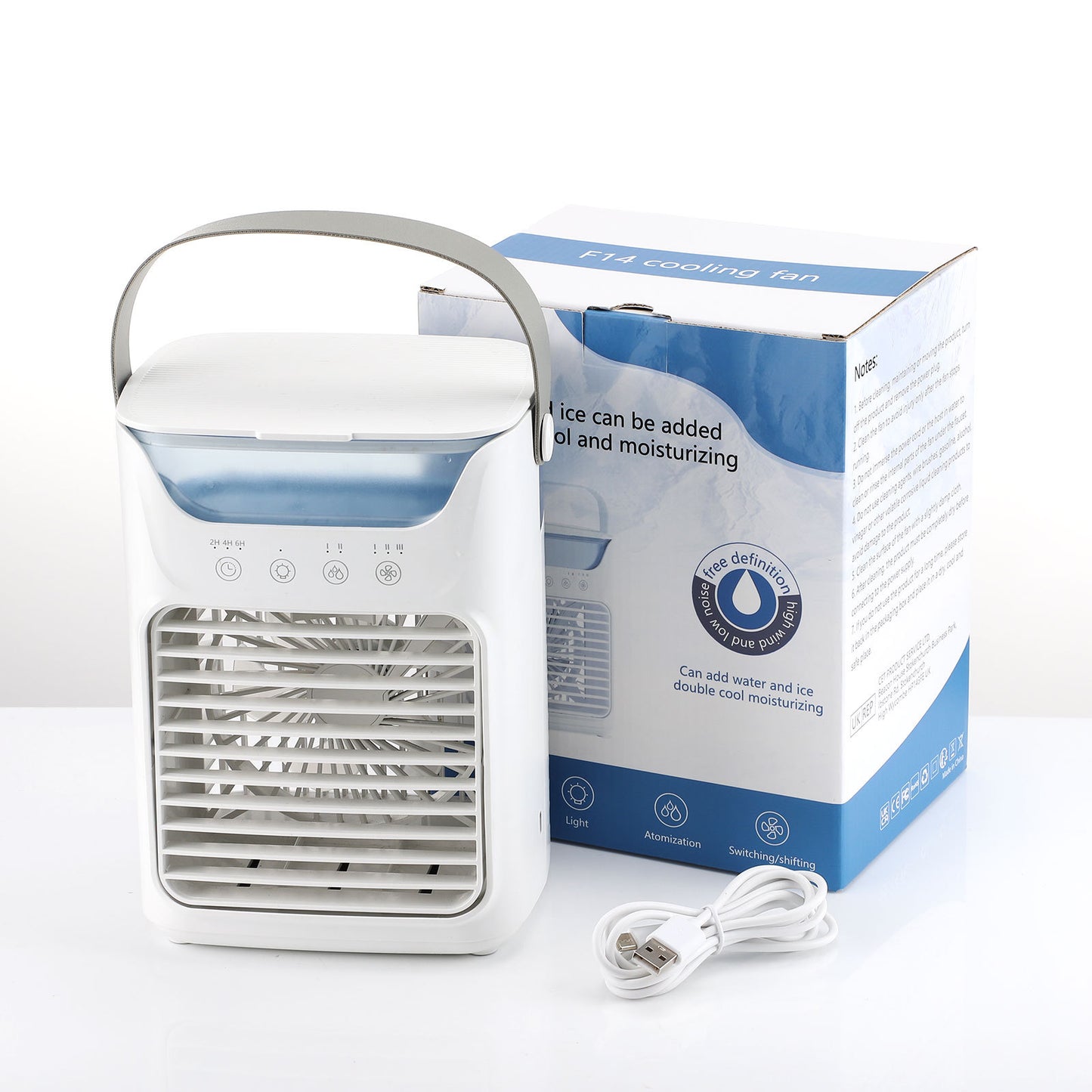 # Mini Desktop Air Cooler with Humidifier