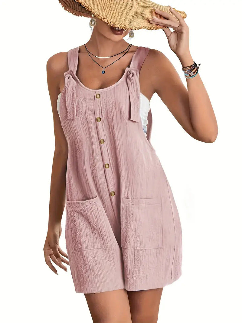 # Summer Women's Suspender Shorts Overall Jumpsuit